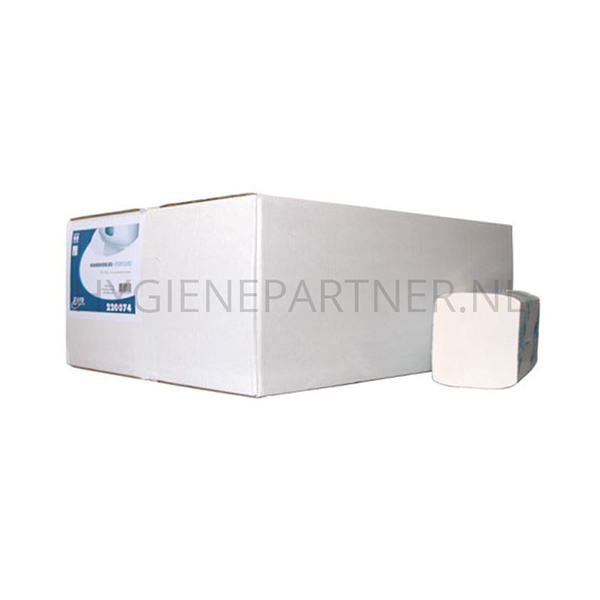 PA101012 Euro Products handdoekpapier interfolded cellulose 3-laags 420x220 mm wit